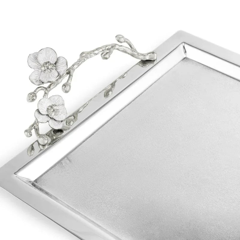 Michael Aram Silver Orchid Large Tray