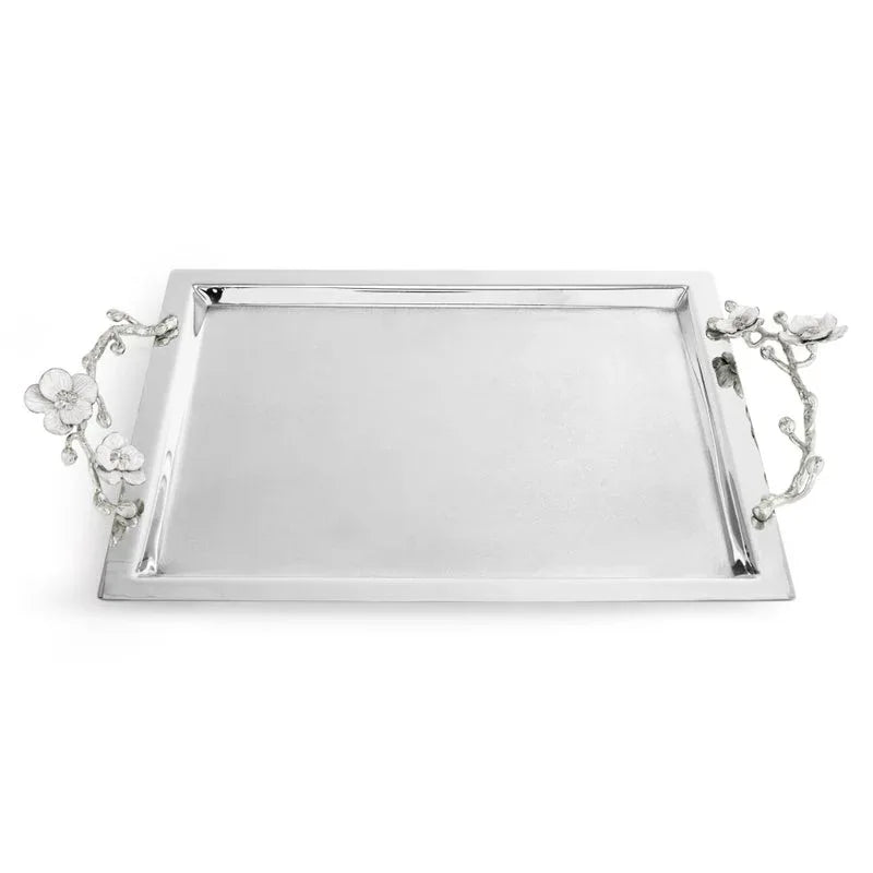 Michael Aram Silver Orchid Large Tray