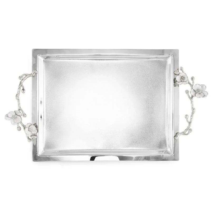 Michael Aram Silver Orchid Large Tray