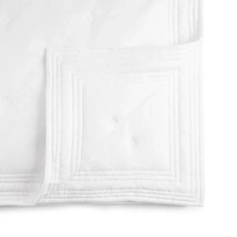 Michael Aram Tufted Quilt King Coverlet - Cloud