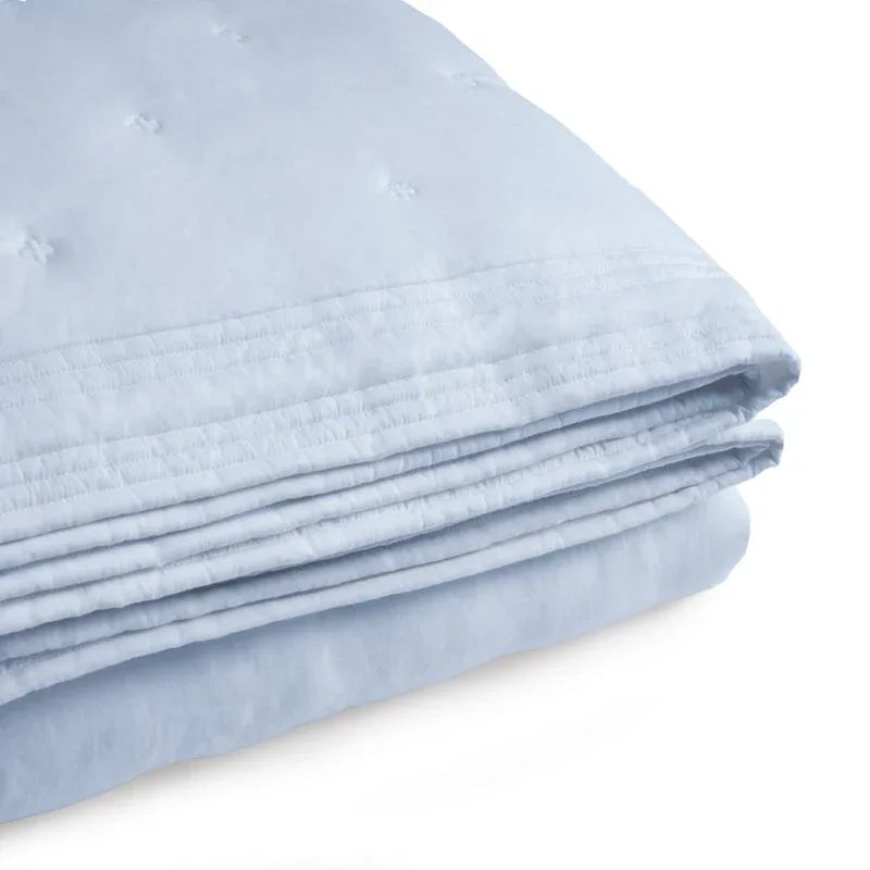 Michael Aram Tufted Quilt King Coverlet - Sky
