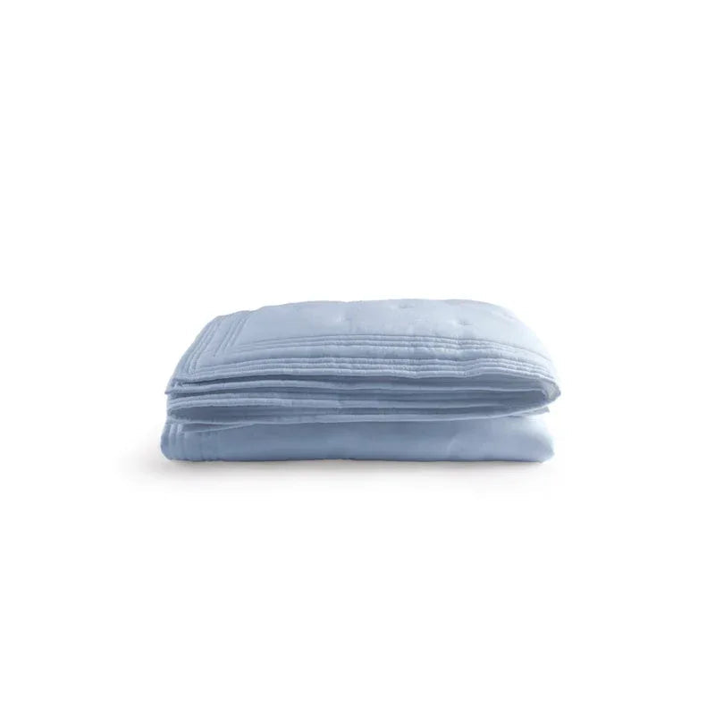 Michael Aram Tufted Quilt King Coverlet - Sky