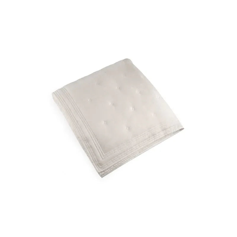 Michael Aram Tufted Quilt Queen Coverlet - Stone