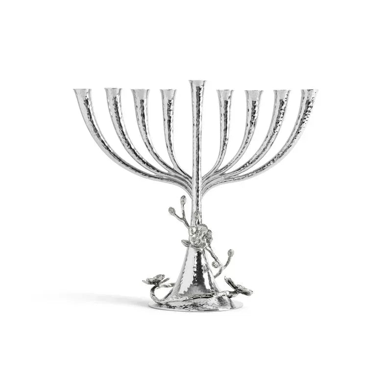 Michael Aram White Orchid Menorah Candle Holder