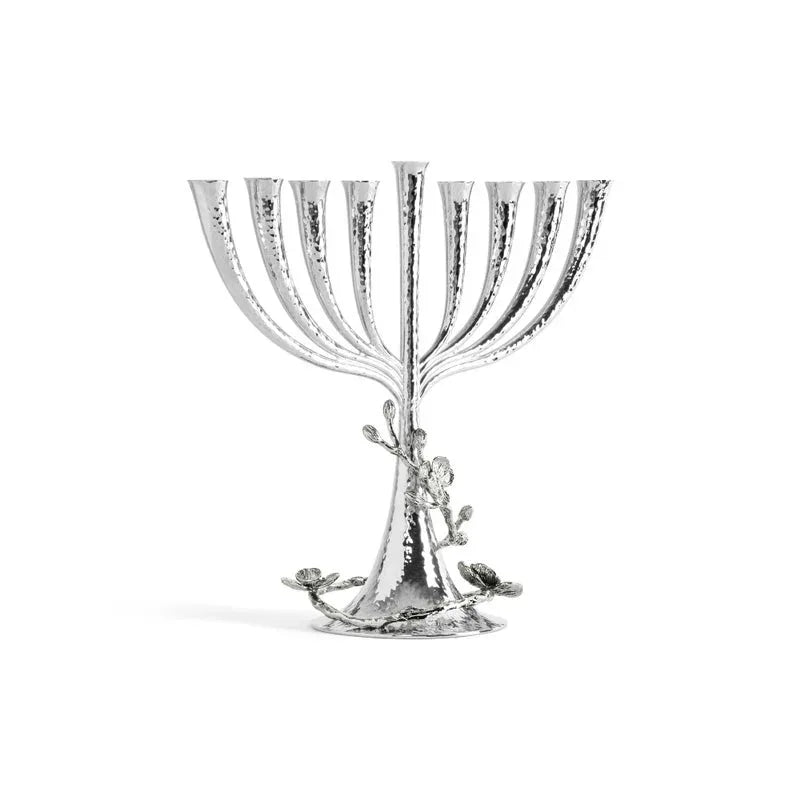 Michael Aram White Orchid Menorah Candle Holder