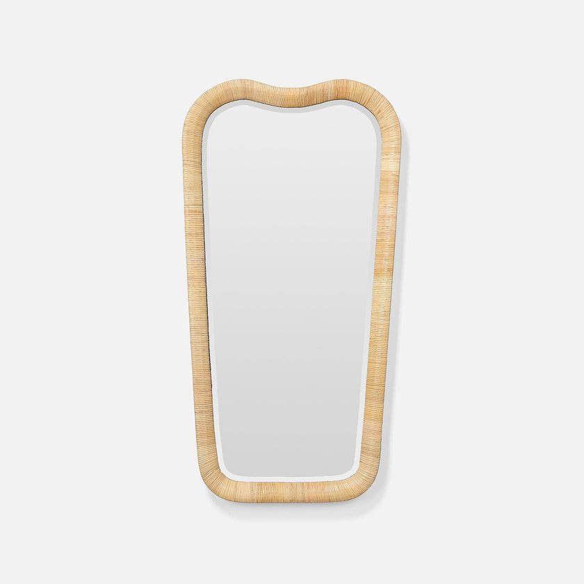 Anela Handwoven Rattan Mirror