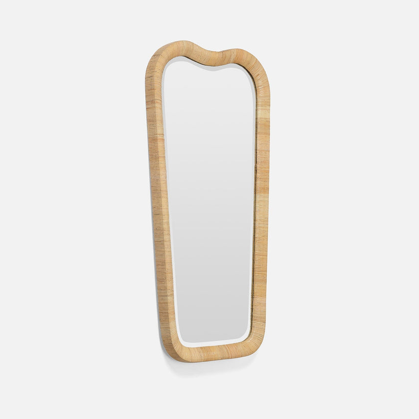 Anela Handwoven Rattan Mirror