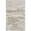 Feizy Aura 3727F Modern Abstract Rug in Ivory/Tan/Gray