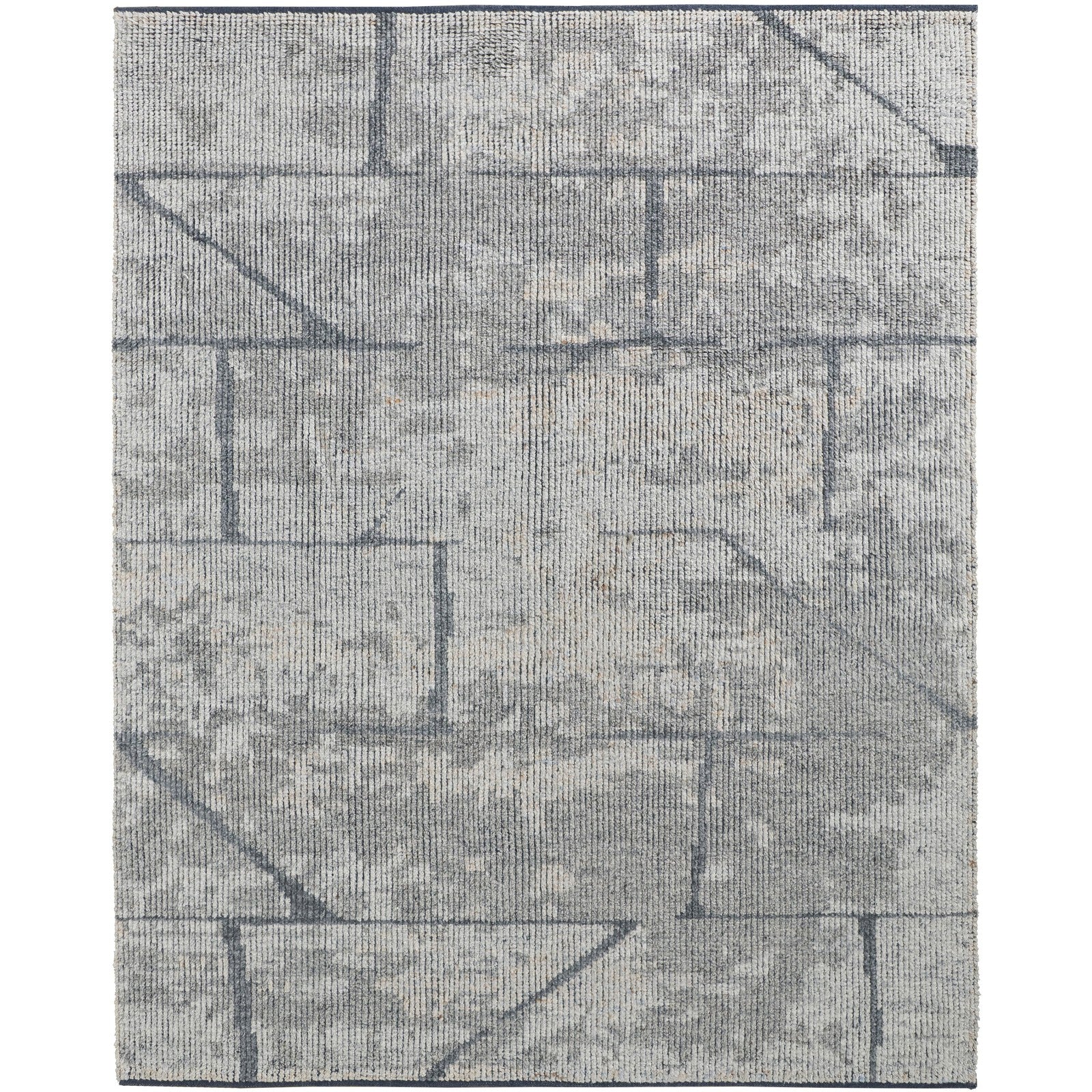 Feizy Alford 6925F Modern Abstract in Gray/Silver