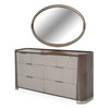 Michael Amini Roxbury Park Dresser with Mirror - Slate