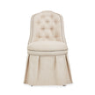 Michael Amini Villa Cherie Hazelnut Tufted Vanity Chair