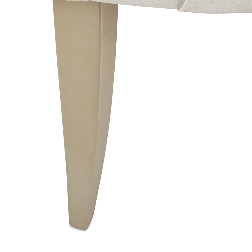 Michael Amini Villa Cherie Hazelnut Tufted Vanity Chair