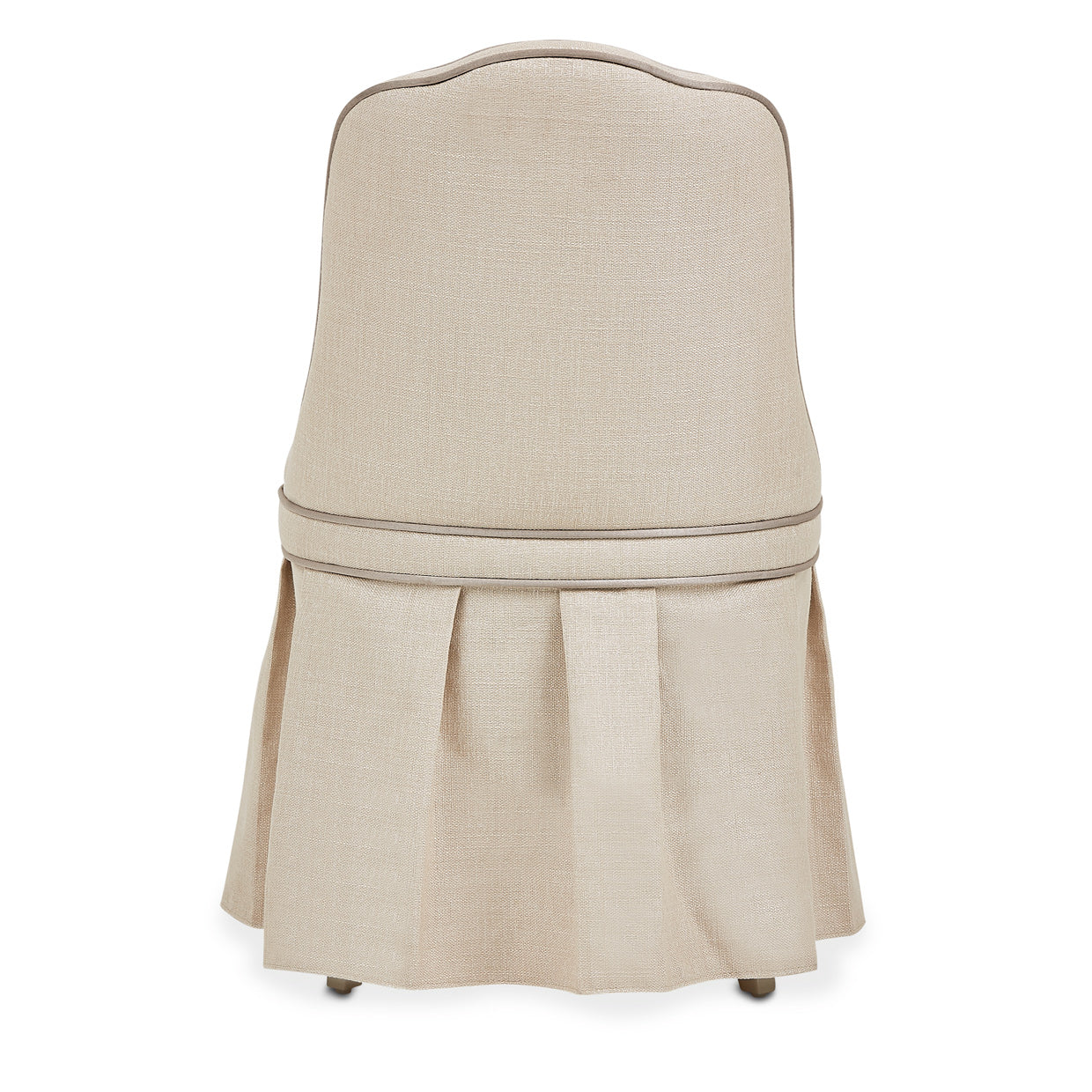 Michael Amini Villa Cherie Hazelnut Tufted Vanity Chair
