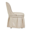 Michael Amini Villa Cherie Hazelnut Tufted Vanity Chair