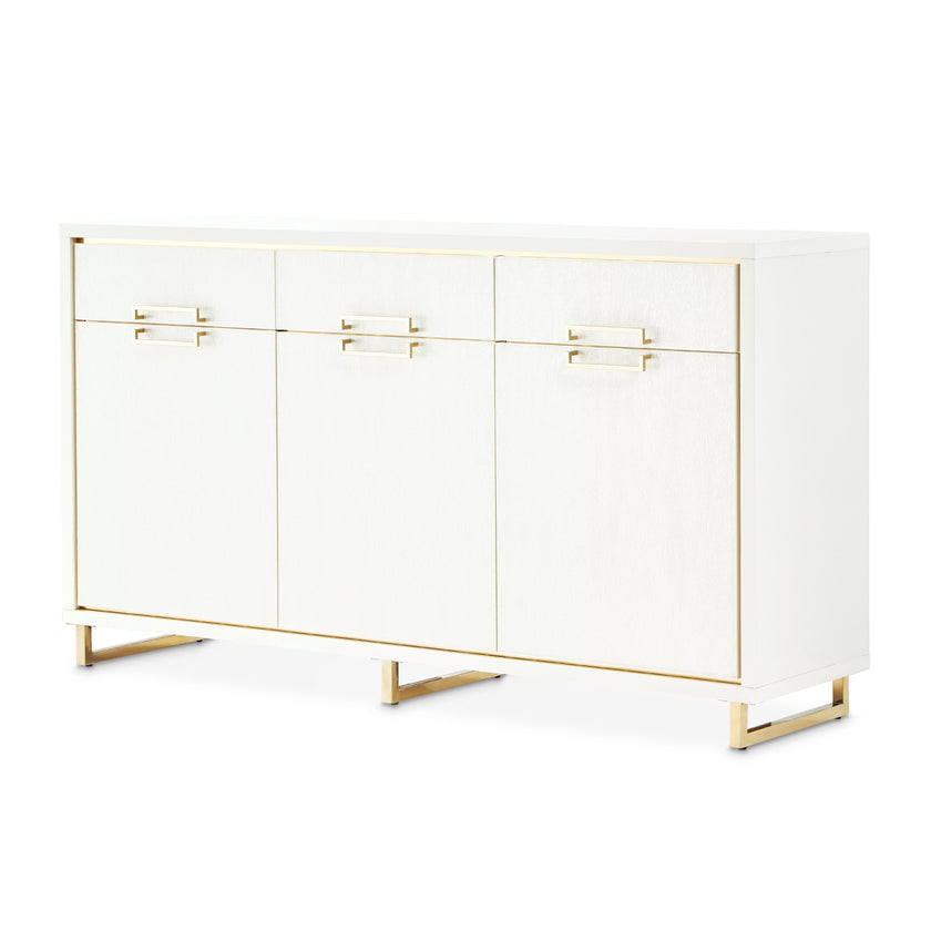Michael Amini Palm Gate Palm Gate Sideboard Clould White