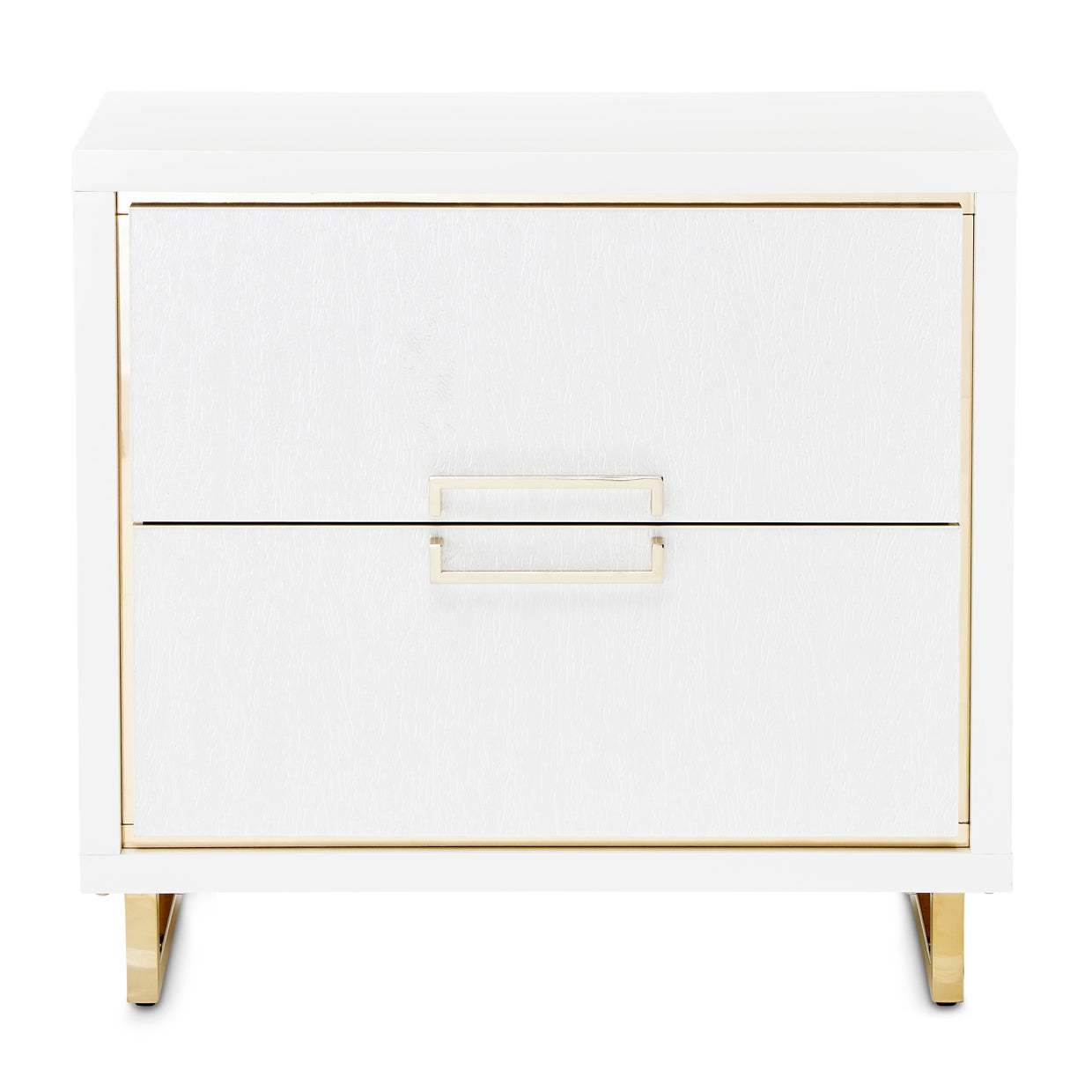 Michael Amini Palm Gate Nightstand Cloud White