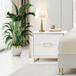 Michael Amini Palm Gate Nightstand Cloud White