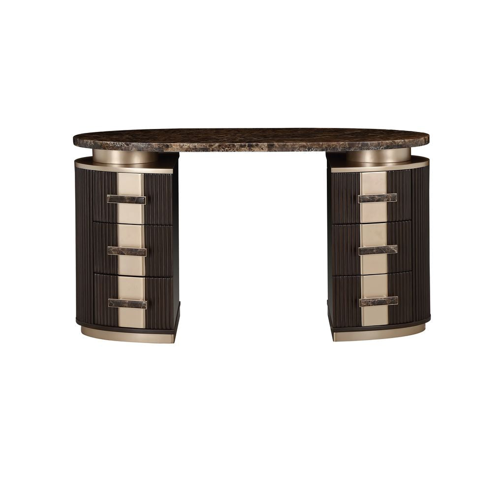 Michael Amini West Kensington Vanity - Medium Espresso