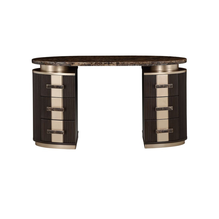 Michael Amini West Kensington Vanity - Medium Espresso