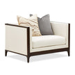 Michael Amini Belmont Place Matching Chair - Cream/Espresso
