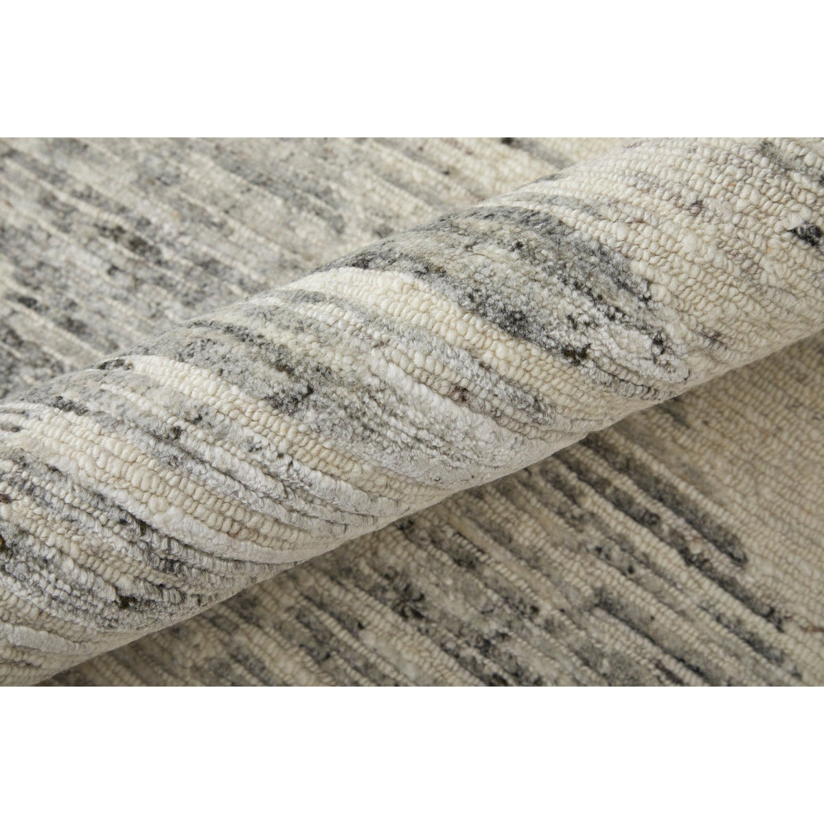Feizy Brighton 69CHF Modern Abstract in Ivory/Gray