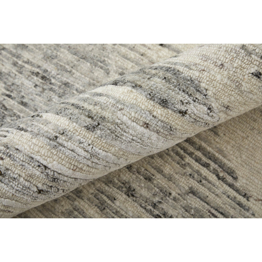 Feizy Brighton 69CHF Modern Abstract in Ivory/Gray