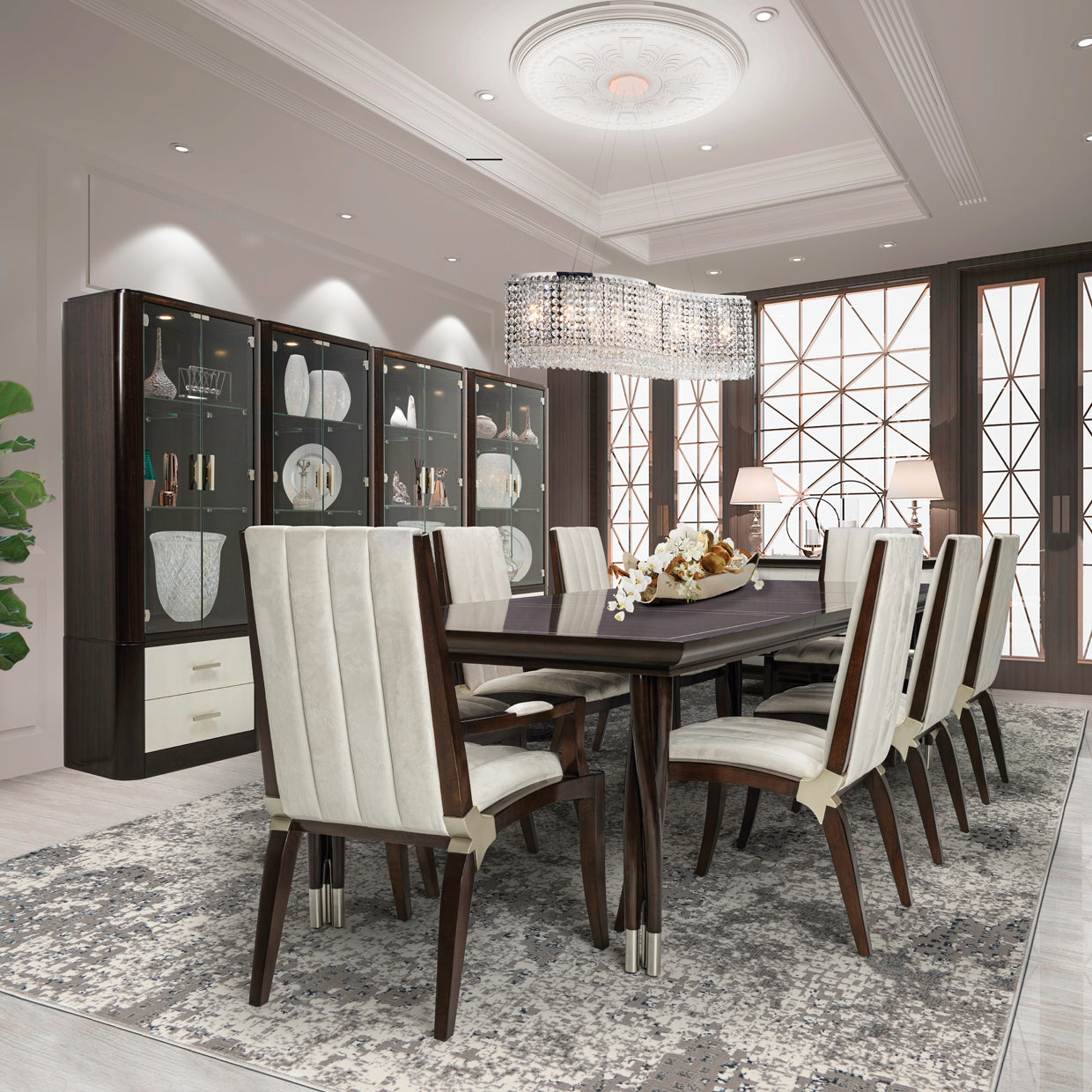 Michael Amini Paris Chic Rectangular Dining Table