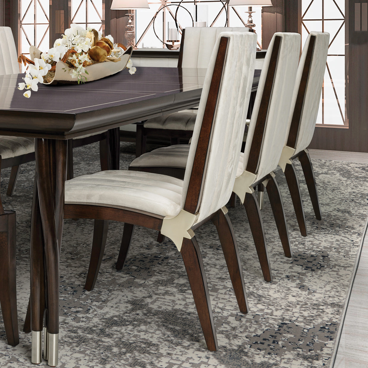 Michael Amini Paris Chic Assembled Side Chair Espresso