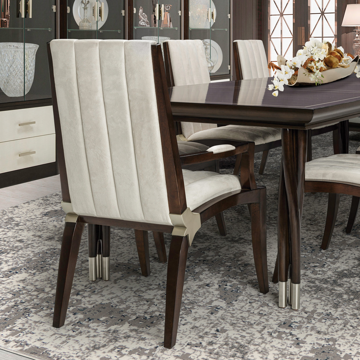 Michael Amini Paris Chic Assembled. Arm Chair Espresso