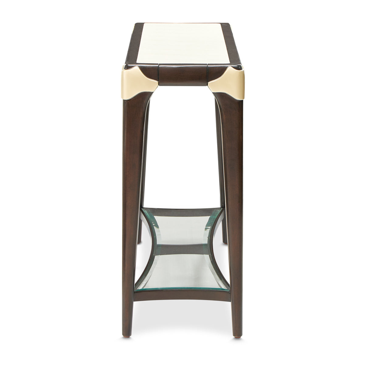 Michael Amini Paris Chic Console Table Espresso