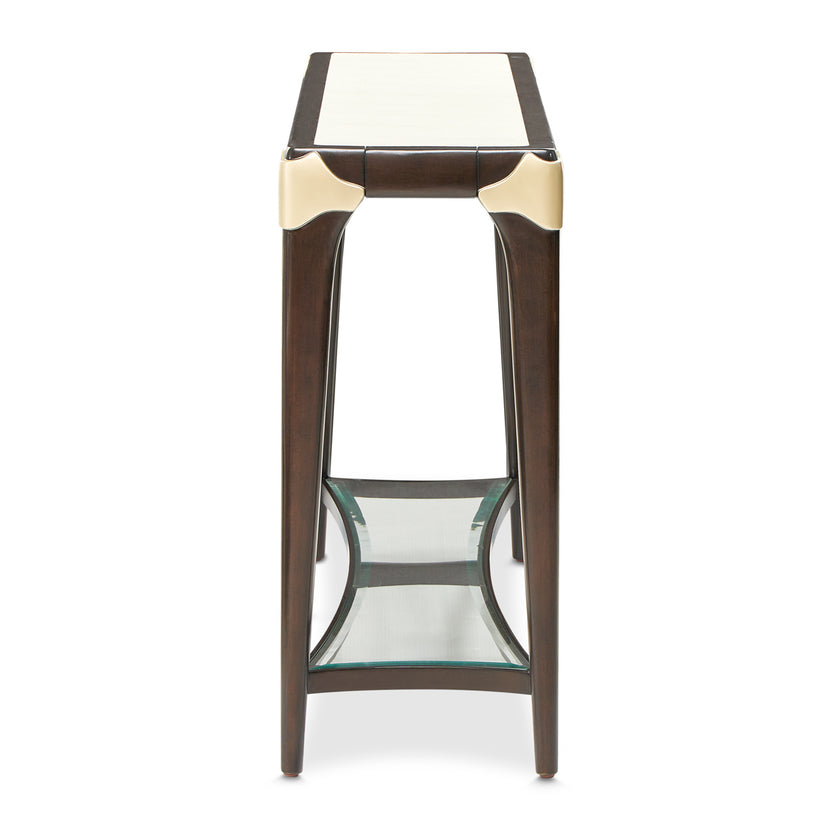 Michael Amini Paris Chic Console Table Espresso