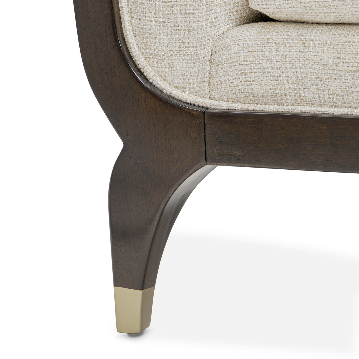 Michael Amini Paris Chic Sofa Cremini Espresso