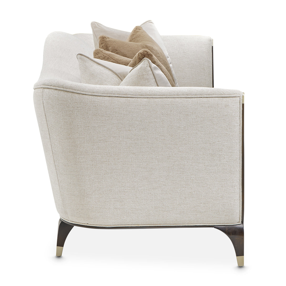 Michael Amini Paris Chic Sofa Cremini Espresso
