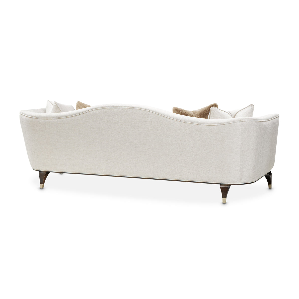 Michael Amini Paris Chic Sofa Cremini Espresso
