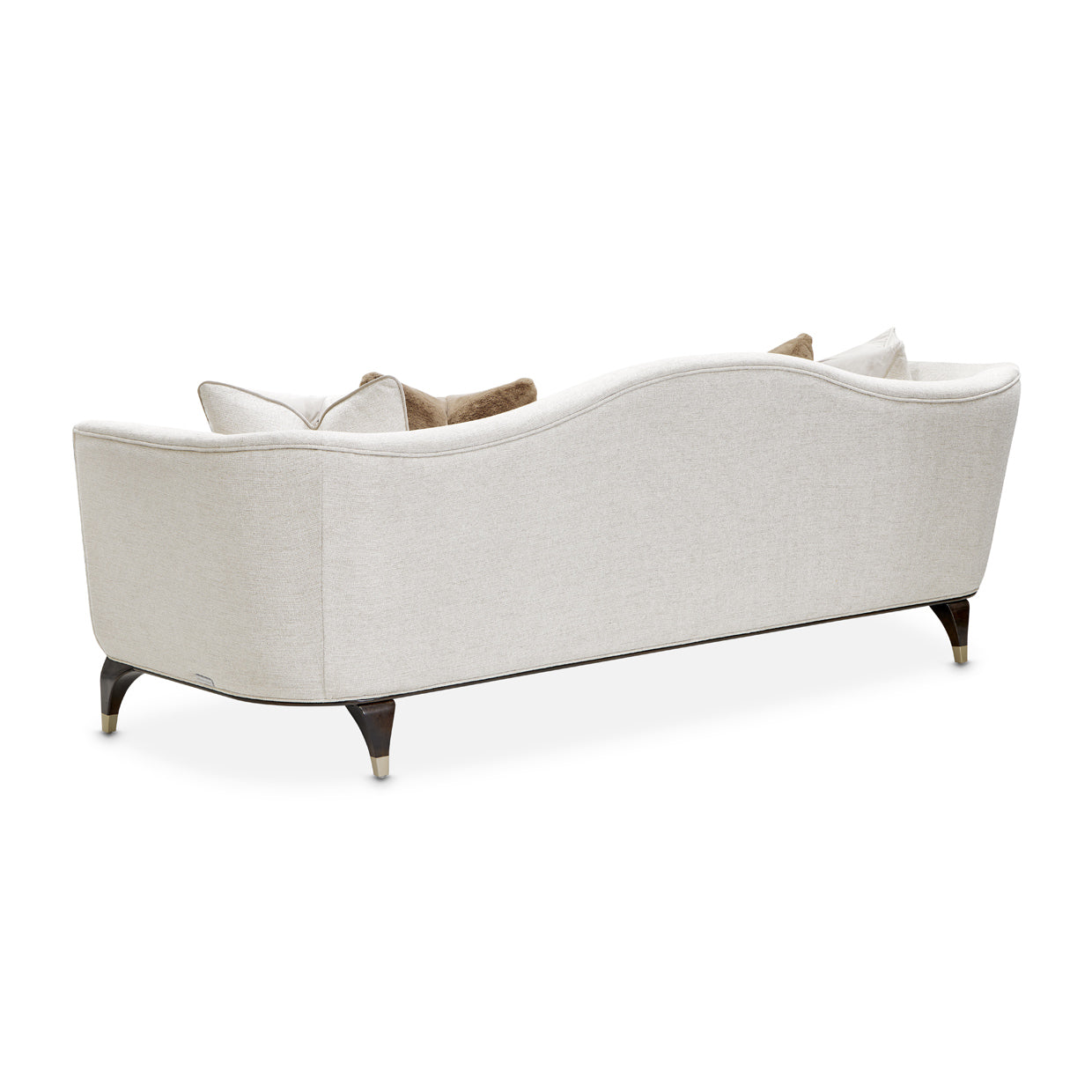 Michael Amini Paris Chic Sofa Cremini Espresso