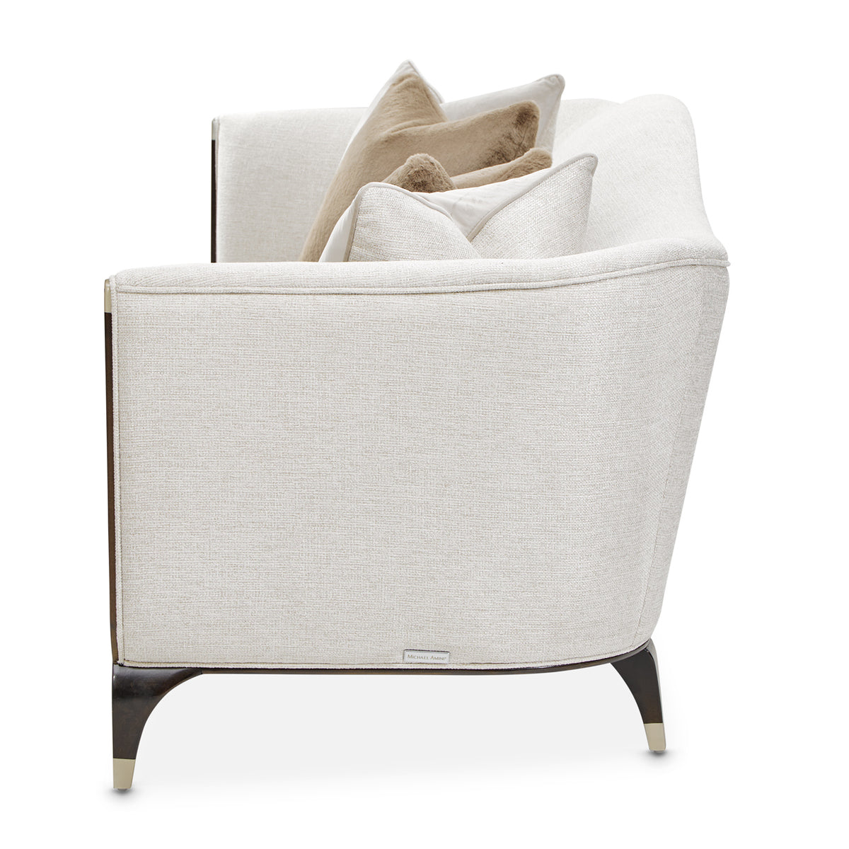 Michael Amini Paris Chic Sofa Cremini Espresso