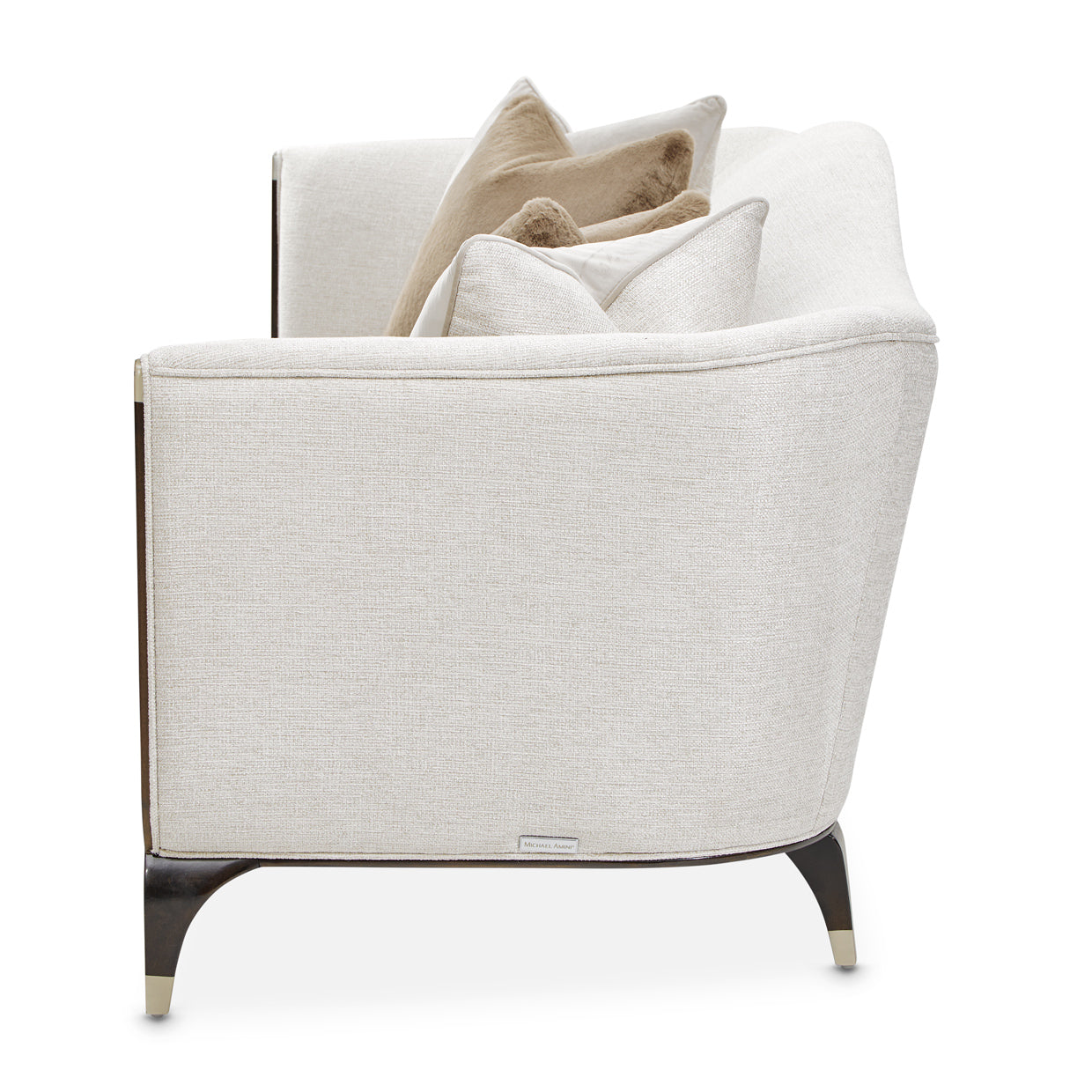 Michael Amini Paris Chic Sofa Cremini Espresso