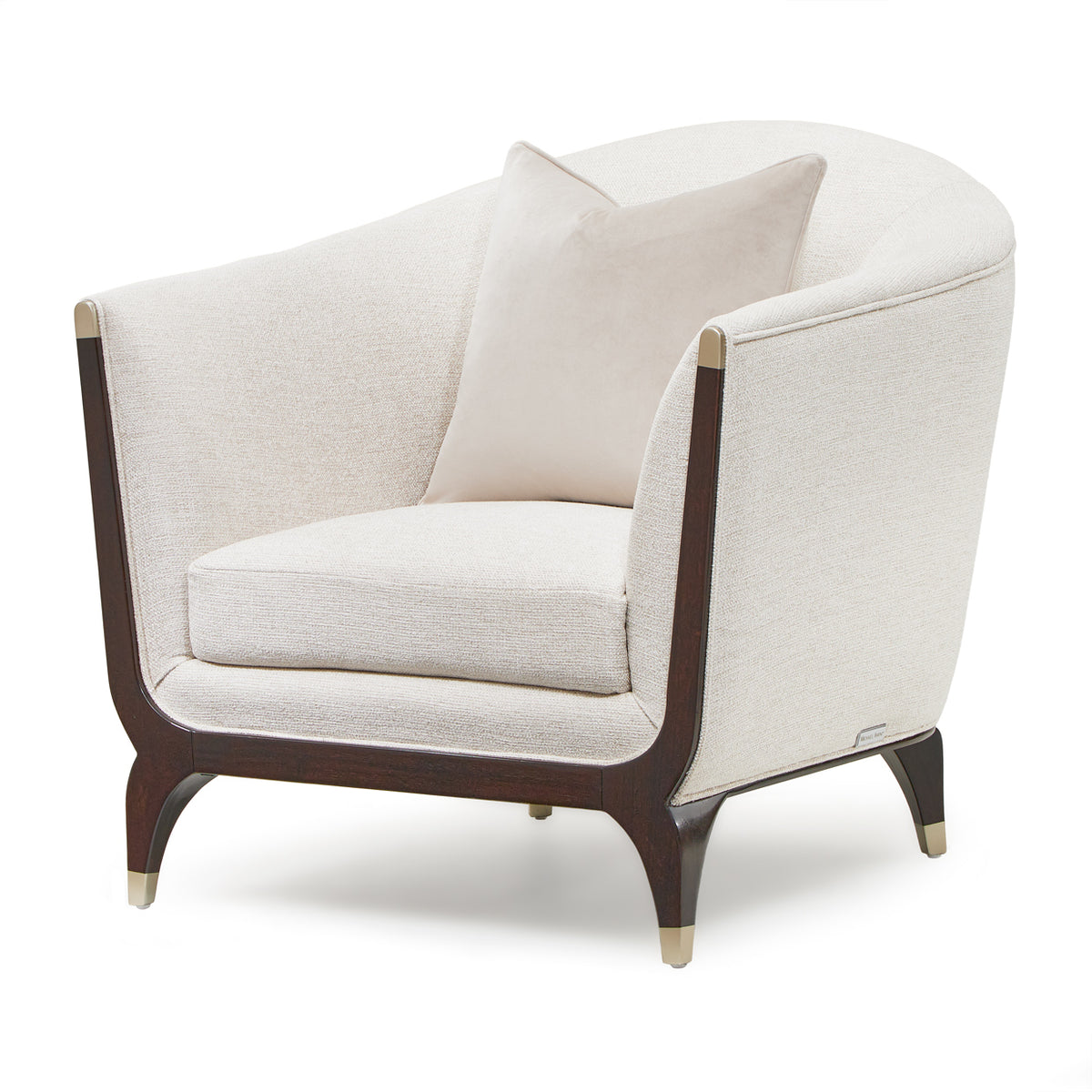 Michael Amini Paris Chic Matching Chair Cremini Espresso