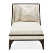 Michael Amini Paris Chic Armless Chaise Cremini Espresso