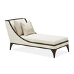 Michael Amini Paris Chic Armless Chaise Cremini Espresso