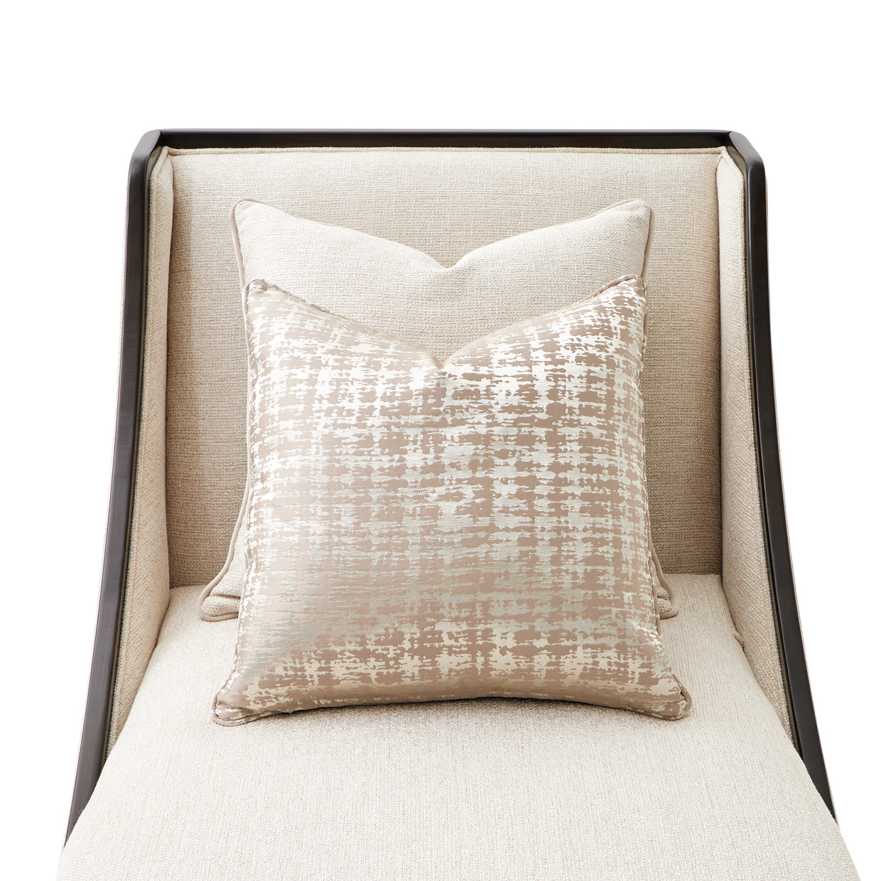 Michael Amini Paris Chic Armless Chaise Cremini Espresso
