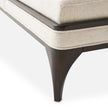 Michael Amini Paris Chic Armless Chaise Cremini Espresso