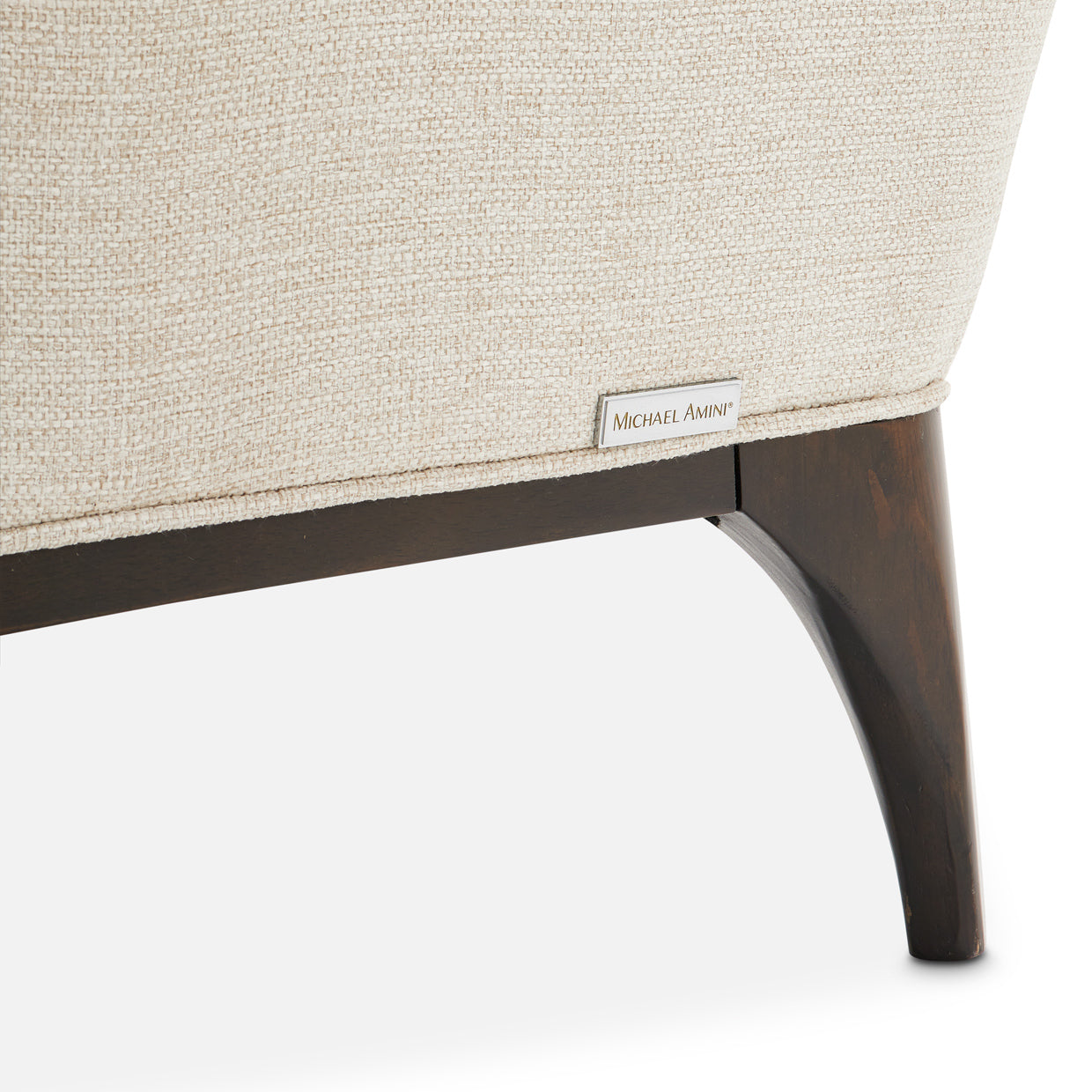 Michael Amini Paris Chic Armless Chaise Cremini Espresso
