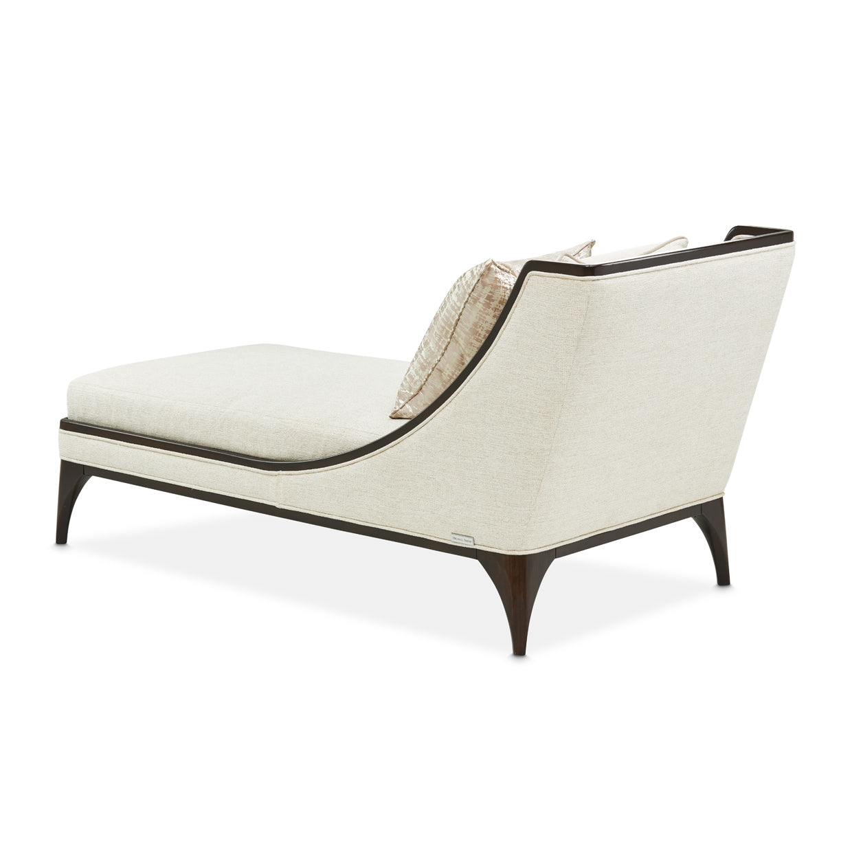 Michael Amini Paris Chic Armless Chaise Cremini Espresso