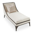 Michael Amini Paris Chic Armless Chaise Cremini Espresso