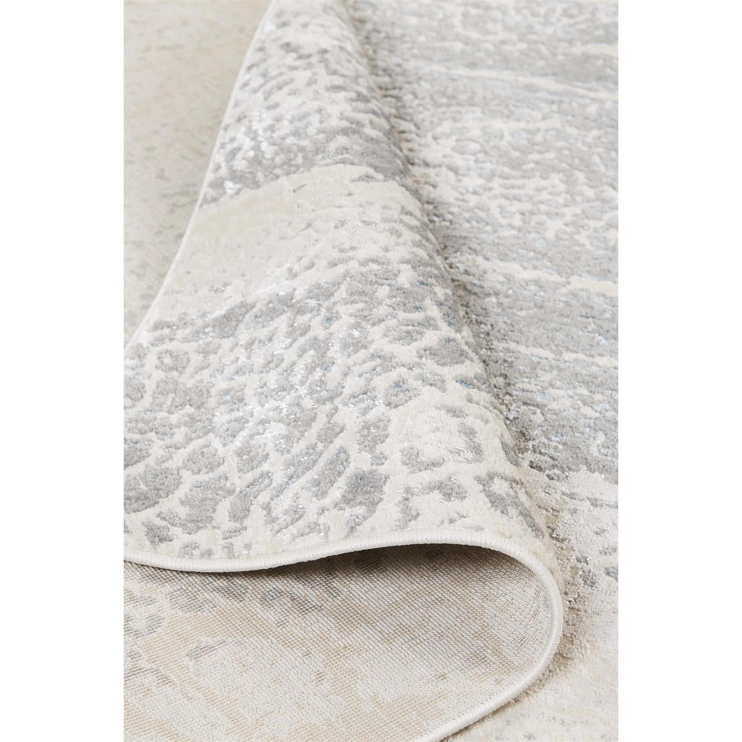 Feizy Azure 3401F Modern Watercolor Rug in Gray/Blue/Ivory