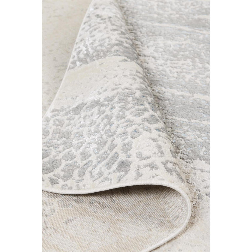 Feizy Azure 3401F Modern Watercolor Rug in Gray/Blue/Ivory