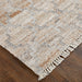 Feizy Beckett 0787F Transitional Trellis & Lattice in Tan/Gray/Ivory