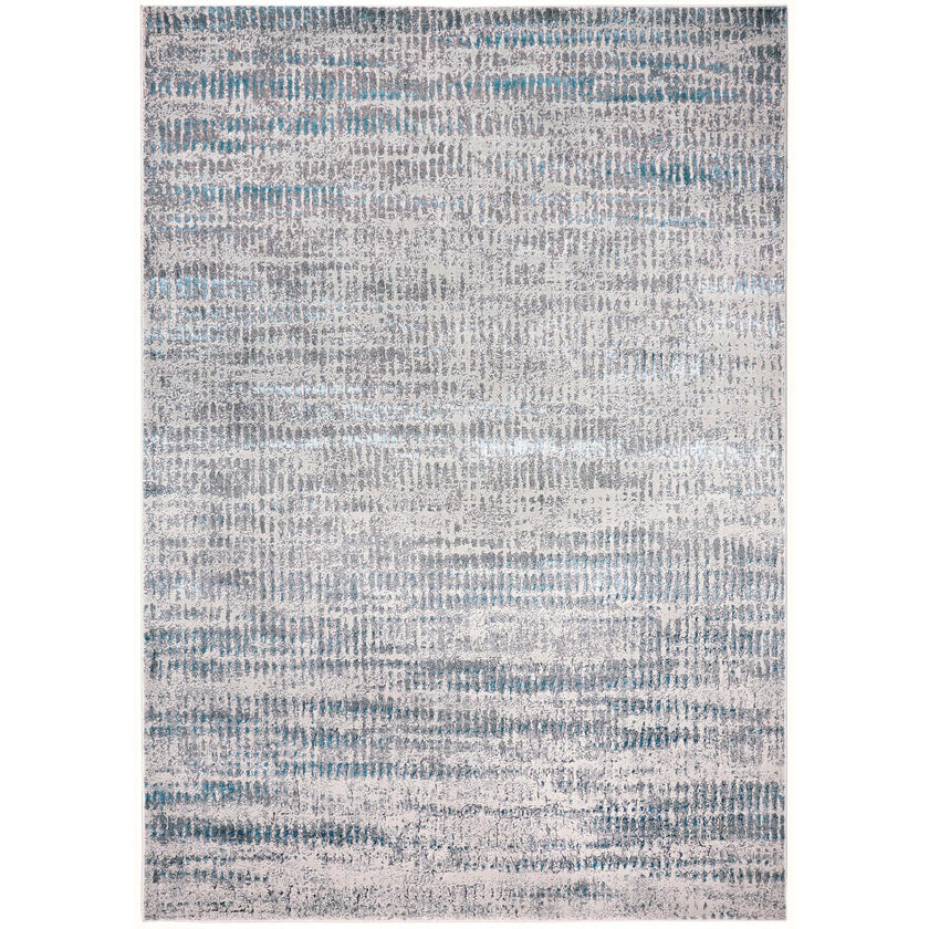 Feizy Azure 3402F Modern Abstract Rug in Blue/Gray/Ivory