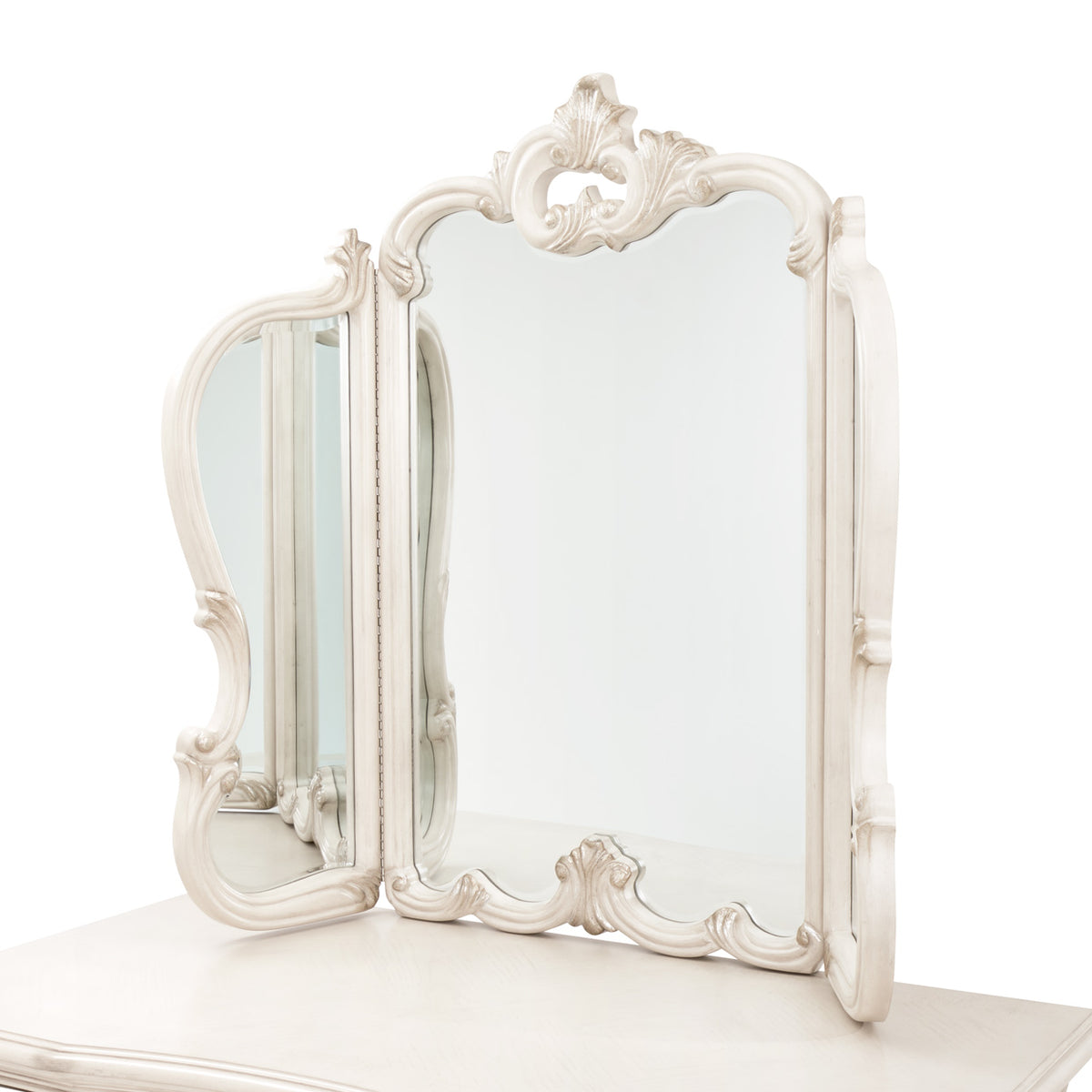 Michael Amini Platine De Royale Champagne Vanity Mirror